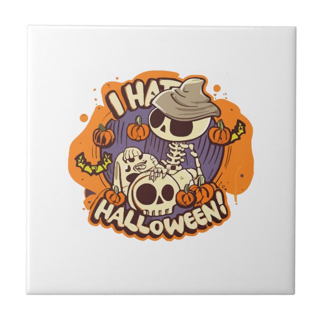 Azulejo odio Halloween (Frente)