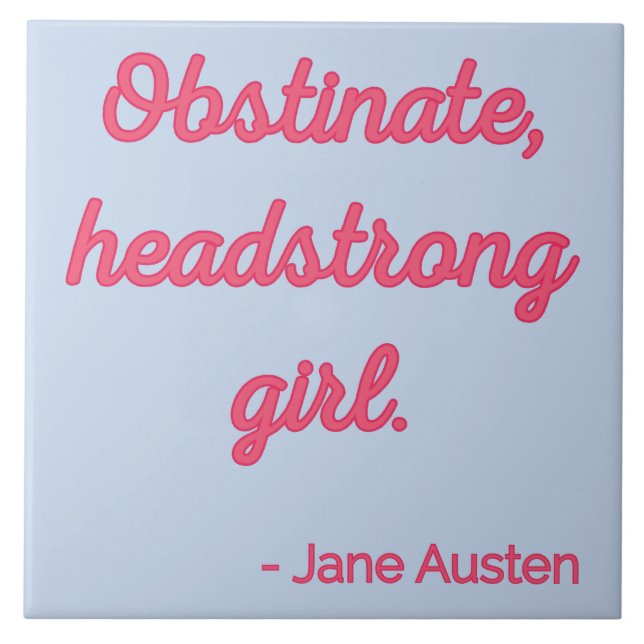 Azulejo Oferta de Orgullo y Prejuicio II - Estilo Cuto (Frente)