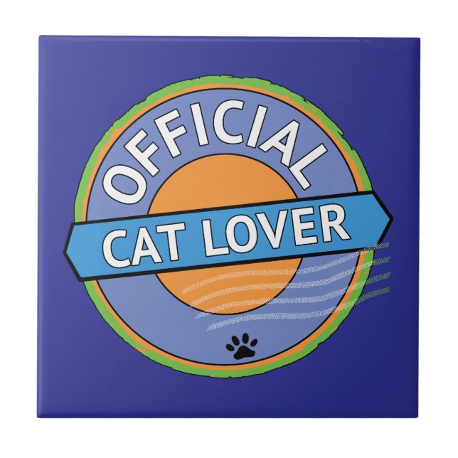 Azulejo Official Cat Lover (Frente)