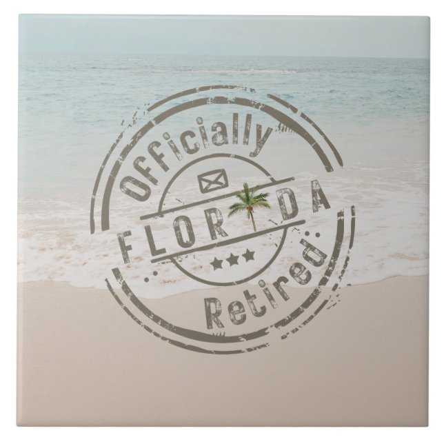 Azulejo Oficialmente retirado en el Océano de Playa Tropic (Frente)