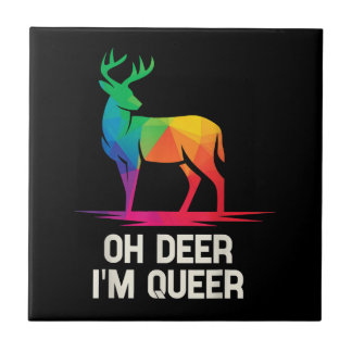 Azulejo Oh Deer Im Queer LGBT