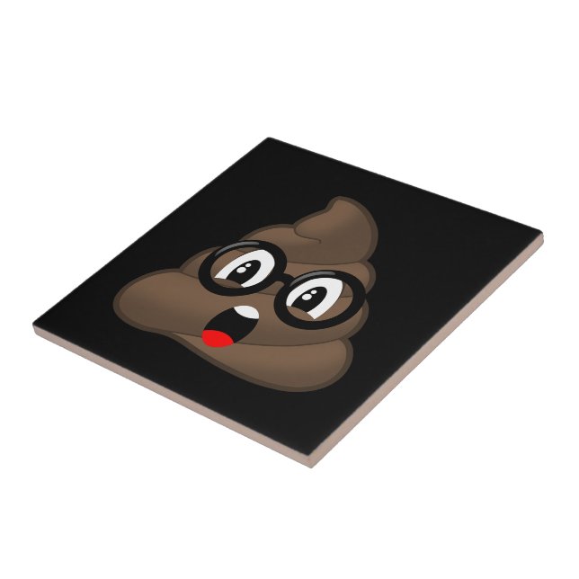 Azulejo Oh emoji w/Glasses del impulso (Lado)