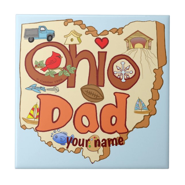 Azulejo Ohio Dad (Frente)