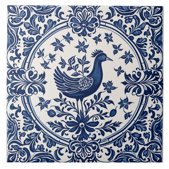 Azulejo Oiseau 2 (Frente)
