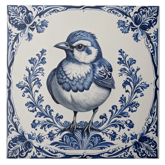 Azulejo Oiseau 4 (Frente)
