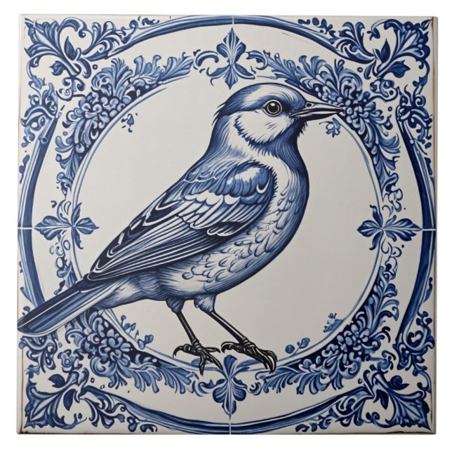 Azulejo Oiseau 5 (Frente)
