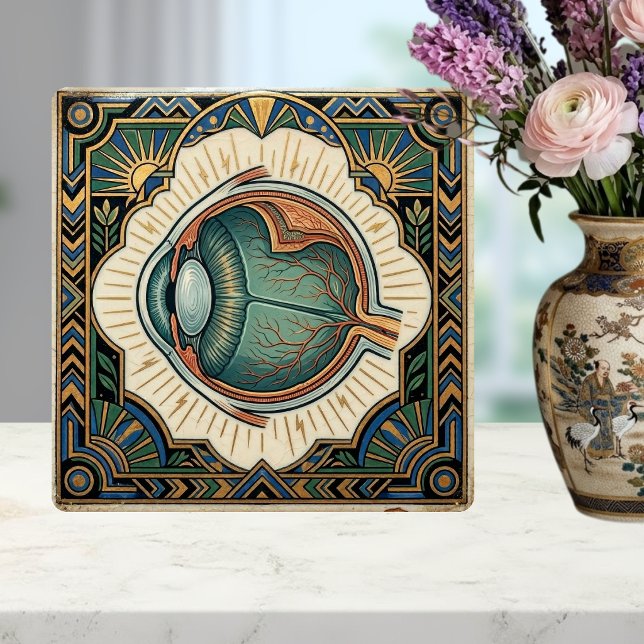 Azulejo Ojo Art Déco Oftalmología Anatómica (Subido por el creador)