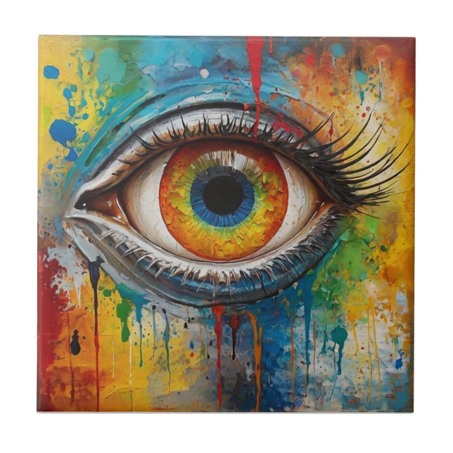 Azulejo ojo atractivo (Frente)