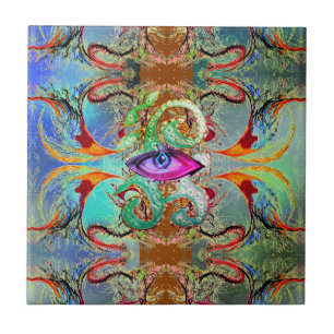 Azulejo Ojo de una tormenta multidimensional