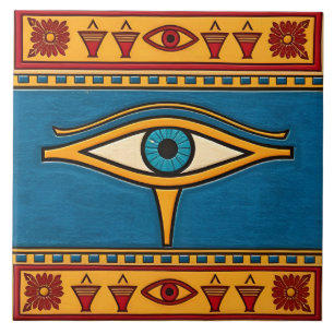 Azulejo Ojo Egipcio de Horus, Ojo de Ra Deidad Egipcia
