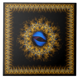 Azulejo Ojo real de Fractal mandala