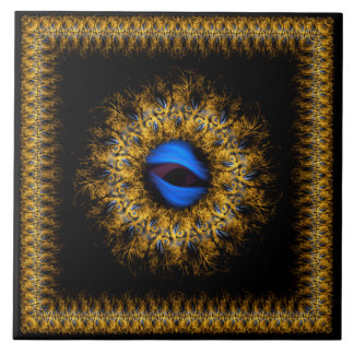 Azulejo Ojo real de Fractal mandala