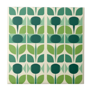 Azulejo Ojo verde retro