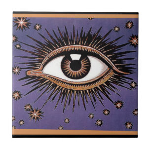 Azulejo Ojo y estrellas
