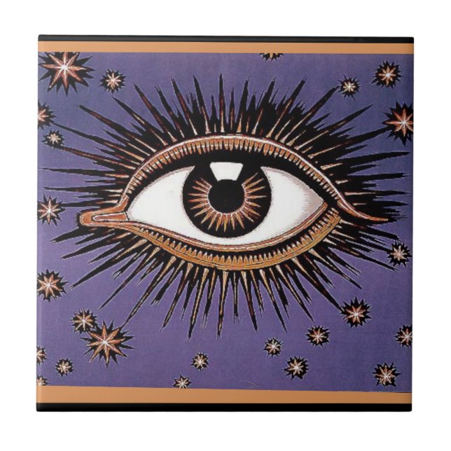 Azulejo Ojo y estrellas (Frente)