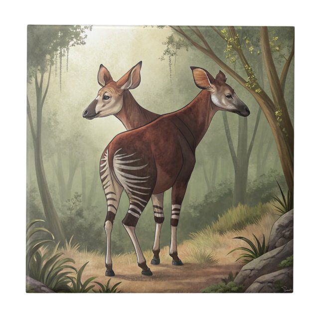 Azulejo Okapi (Frente)