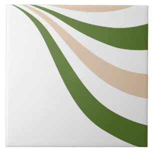 Azulejo Ola blanca, de arena y verde pálido