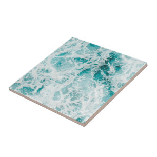 Azulejo Olas azules del océano