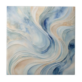 Azulejo Olas beige azules
