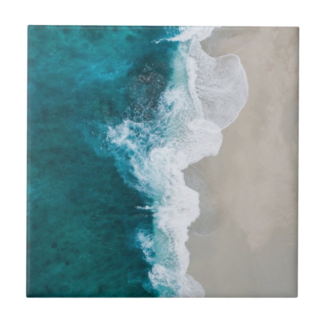 Azulejo Olas del mar - Costa de Maldivas (Frente)