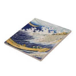 Azulejo Olas oceánicas Katsushika Hokusai obra maestra art