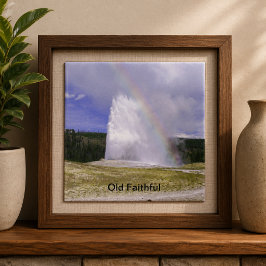Azulejo Old Faithful en el Parque Nacional Yellowstone
