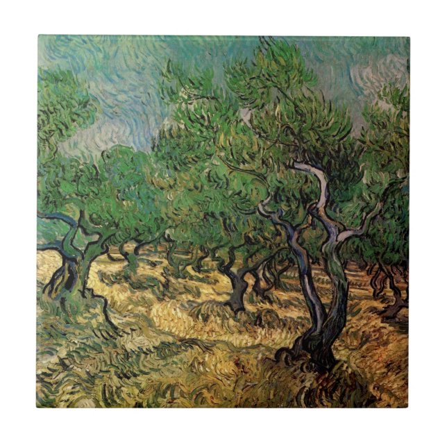 Azulejo Olive Grove de Vincent van Gogh (Frente)