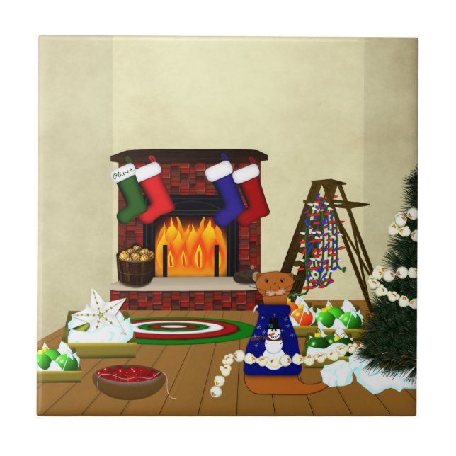 Azulejo Oliver Decora para Navidad (Frente)