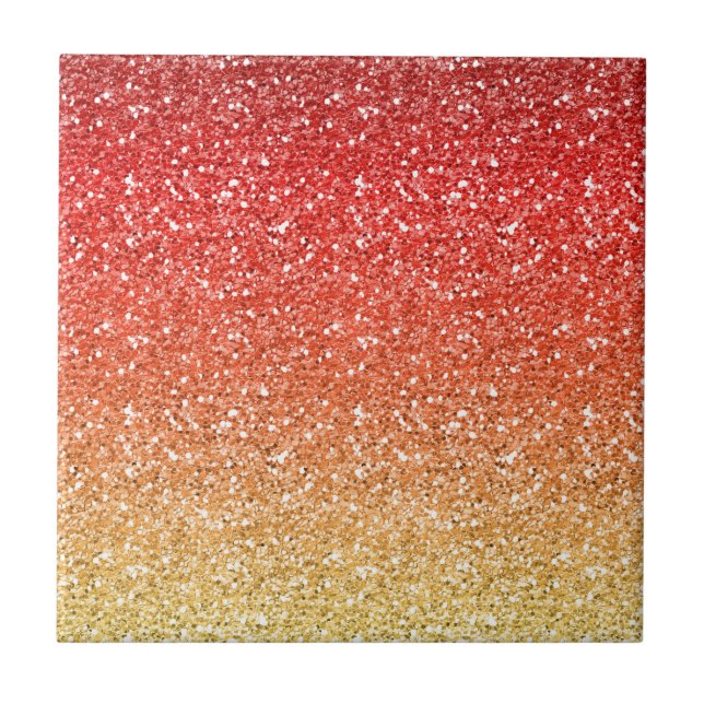 Azulejo Ombre ardiente con efecto del purpurina (Frente)