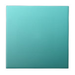Azulejo Ombre de Color Sumergido Aqua Turquesa<br><div class="desc">azulejo personalizado</div>