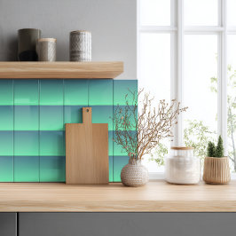 Azulejo Ombre Verde Menta Azul Moderno