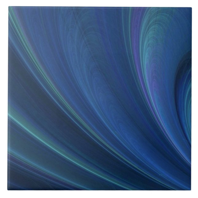 Azulejo Ondas De Arena Azul Y Verde (Frente)