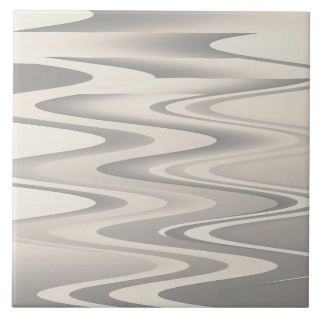 Azulejo Ondas de textura blanca (Frente)