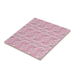 Azulejo Ondas metálicas, Lt Rosa-Blanco