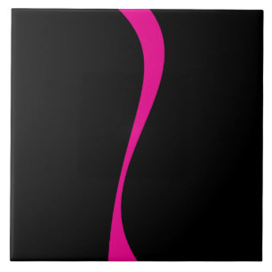 Azulejo Ondas simples 2 en magenta y negro