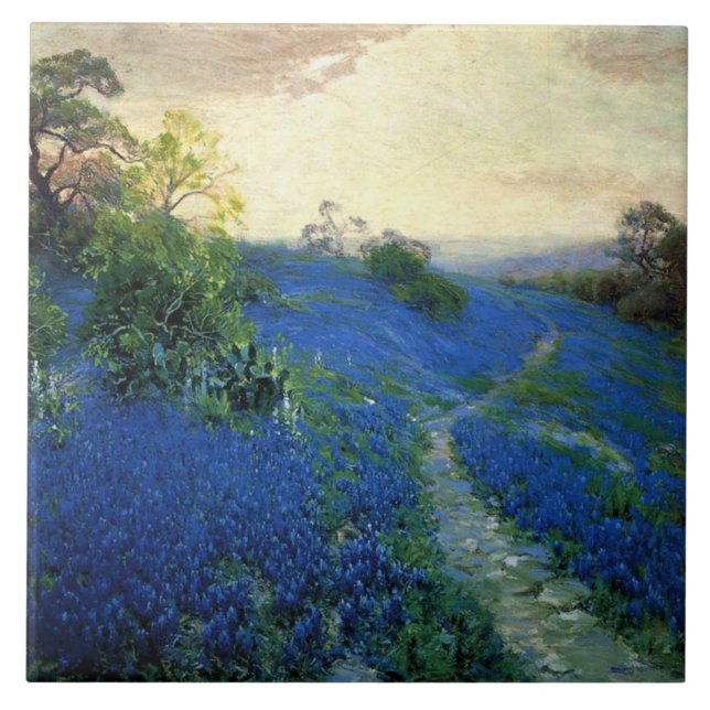 Azulejo Onderdonk - Bluebonnet Field, (Frente)
