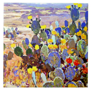 Azulejo Onderdonk - Con Cacti, arte fino