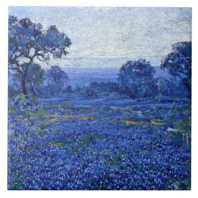 Azulejo Onderdonk - escenario de Bluebonnet, arte fino, (Frente)
