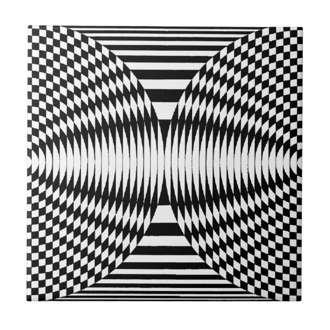 Azulejo OP-Art #5 en Emporio Moffa (Frente)