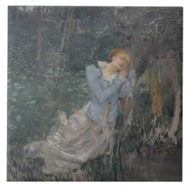 Azulejo Ophelia (mujer que llora) (por Jules Bastien-Lepag