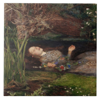 Azulejo Ophelia por John Everett Millais