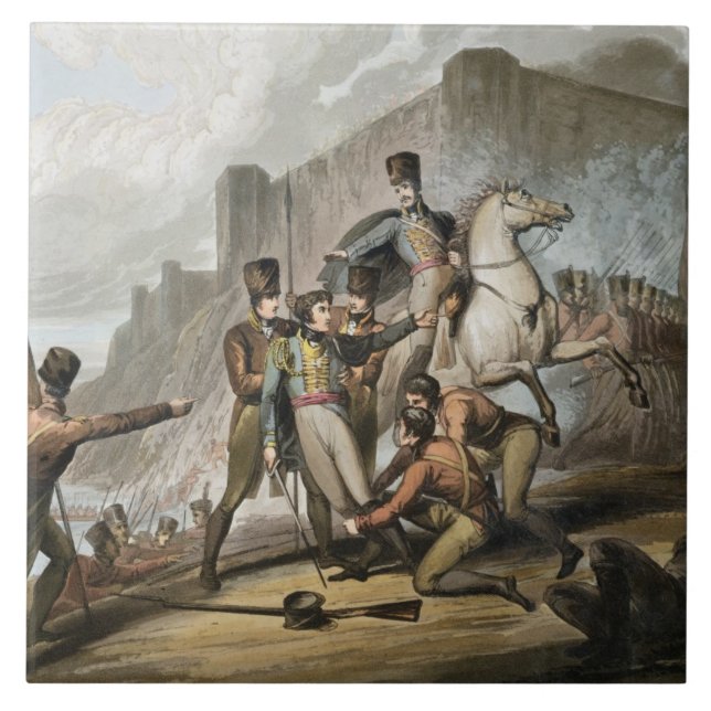 Azulejo Oporto, 'de las victorias del duque de manar (Frente)