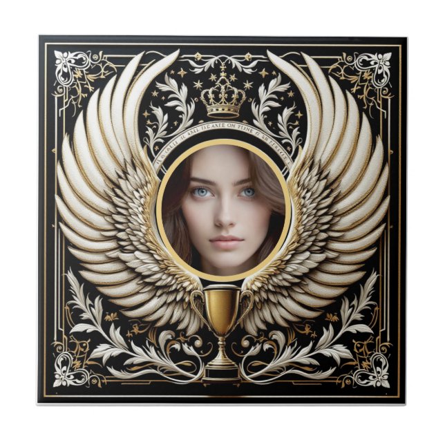 Azulejo Opulenta corona alada (Frente)