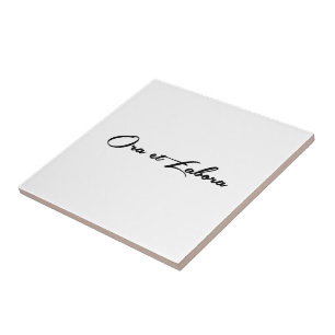 Azulejo Ora y Labora