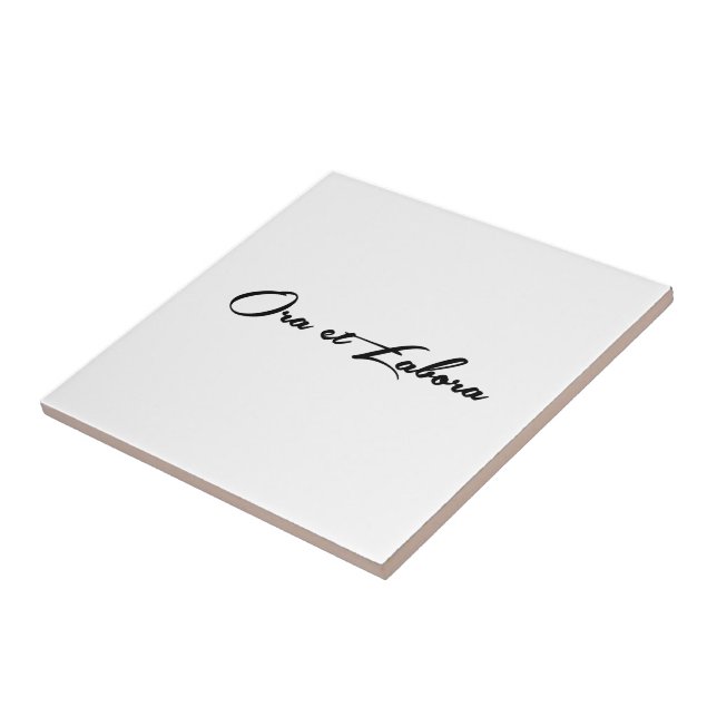 Azulejo Ora y Labora (Lado)