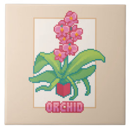 Azulejo Orchid, Pixelart 
