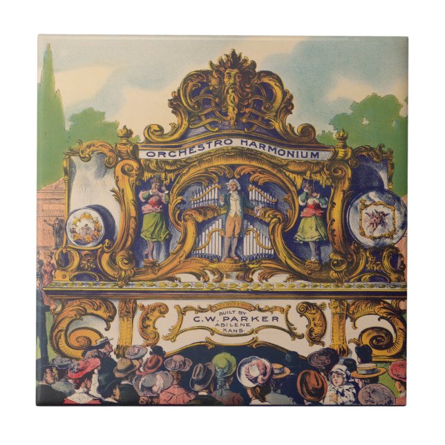 Azulejo Órganos de banda Parker, Famoso por la belleza y e (Frente)