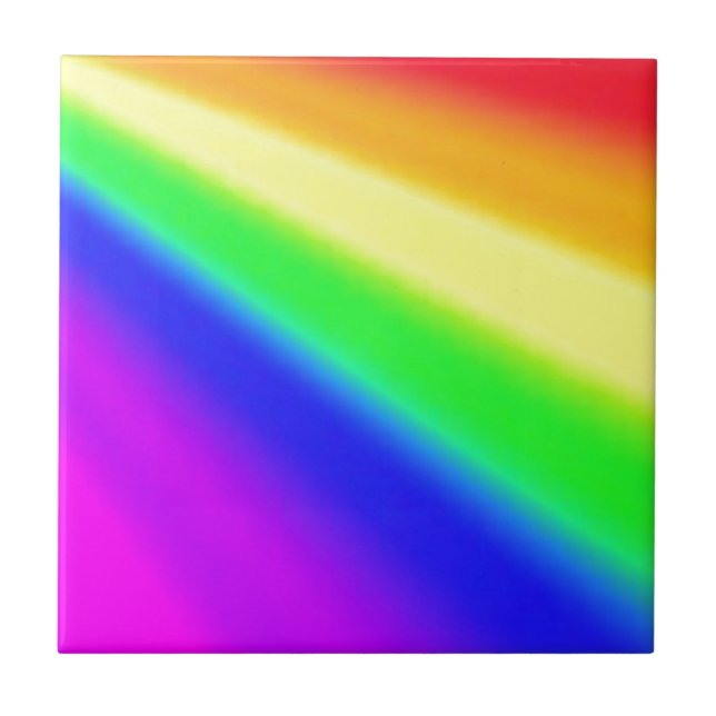 Azulejo Orgullo arcoiris multicolor mezclado (Frente)