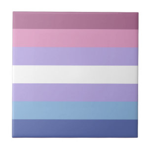 Azulejo Orgullo bisexual, impresión a rayas, orgullo LGBTQ