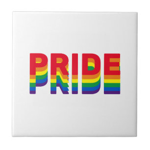 Azulejo Orgullo lgbt lgbtq queer colores retro arcoiris ga